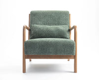 Blue Betty Arm Chair  – Modern Upholstered Dining Chair for Home & Café Green