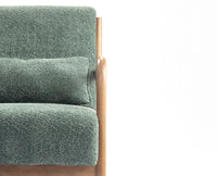 Blue Betty Arm Chair  – Modern Upholstered Dining Chair for Home & Café Green