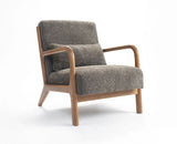 Blue Betty Arm Chair  – Modern Upholstered Dining Chair for Home & Café Grey