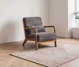 Blue Betty Arm Chair  – Modern Upholstered Dining Chair for Home & Café Grey