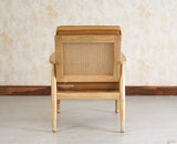 Boston Chester Wooden Rattan Arm Chair - Dining Chair - Furniselan - Natural Finish