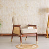 Boston Chester Wooden Rattan Arm Chair - Dining Chair - Furniselan - Brown-Finish