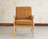 Boston Chester Wooden Rattan Arm Chair - Dining Chair - Furniselan - Natural Finish