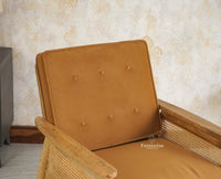 Boston Chester Wooden Rattan Arm Chair - Dining Chair - Furniselan