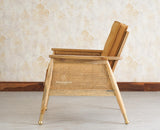 Boston Chester Wooden Rattan Arm Chair - Dining Chair - Furniselan - Natural Finish
