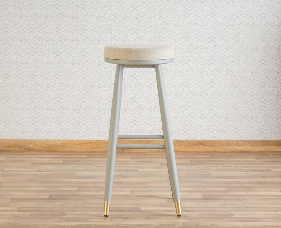Boston Kitchen Bar Stool with Cushion Furniselan Cool-Grey