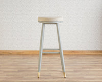 Boston Kitchen Bar Stool with Cushion Furniselan Cool-Grey