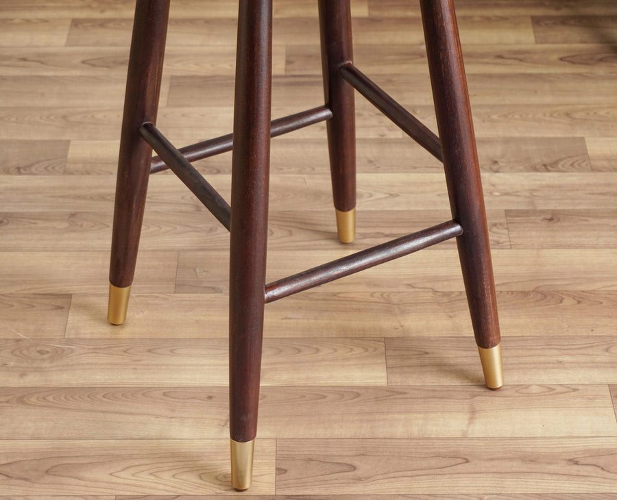 Boston Kitchen Bar Stool with Cushion Furniselan Grey-Finish