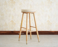 Boston Kitchen Bar Stool with Cushion Furniselan Natural Finish