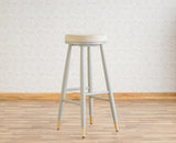 Boston Kitchen Bar Stool with Cushion Furniselan Cool-Grey