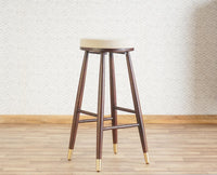 Boston Kitchen Bar Stool with Cushion Furniselan Grey-Finish