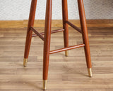Boston Kitchen Bar Stool with Cushion Furniselan Brown-Finish