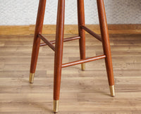 Boston Kitchen Bar Stool with Cushion Furniselan Brown-Finish