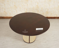 Boston Loop Solid Wood Round Four Seater Dining Set - Dining Set - Furniselan