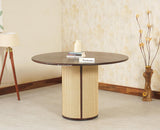 Boston Loop Solid Wood Round Six Seater Dining Set - Dining Set - Furniselan Grey Finish