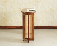 Boston Luma Wooden Entryway Console Table Teak Finish