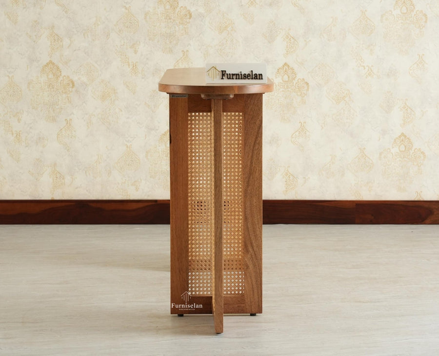 Boston Luma Wooden Entryway Console Table Natural Oak Finish