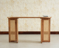 Boston Luma Wooden Entryway Console Table Natural Oak