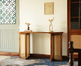 Boston Luma Wooden Entryway Console Table Teak Finish