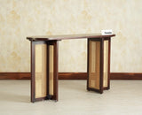 Boston Luma Wooden Entryway Console Table Grey Finish