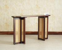 Boston Luma Wooden Entryway Console Table Grey Finish