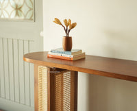 Boston Luma Wooden Entryway Console Table Natural Oak