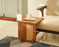 Boston Luma Wooden Multipurpose Side Table Set of Two Natural Oak Finish
