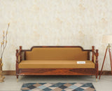 Boston Sheesham Wood Five Seater Sofa Set with Coffee Table Furniselan Brown Finish