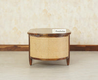 Boston Sheesham Wood Oval Coffee Table Furniselan Teak Finish