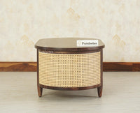 Boston Sheesham Wood Sofa Set Five Seater with Coffee Table Furniselan Grey Finish