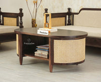 Boston Sheesham Wood Sofa Set Five Seater with Coffee Table Furniselan Grey Finish