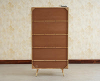 Boston Solid Wood Bookshelf for Office,Study Room, Livingroom Natural Finish