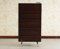 Boston Solid Wood Bookshelf for Office,Study Room, Livingroom Grey Finish