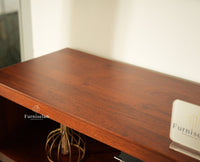 Boston Solid Wood Bookshelf for Office,Study Room, Livingroom Brown Finish