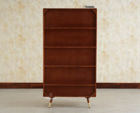 Boston Solid Wood Bookshelf for Office,Study Room, Livingroom Brown Finish