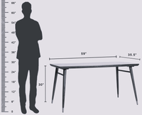 Boston Solid Wood Dining Table Six Seater-150cm Furniselan Grey Finish