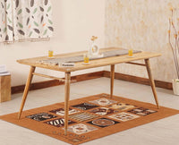Boston Solid Wood Dining Table Six Seater-150cm Furniselan Natural Finish