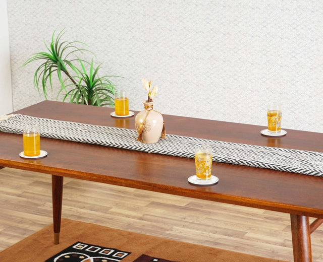 Boston Solid Wood Dining Table Six Seater-150cm Furniselan Brown Finish
