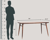 Boston Solid Wood Dining Table Six Seater-150cm Furniselan Grey Finish