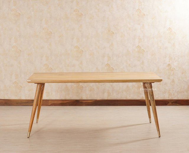 Boston Solid Wood Dining Table Six Seater-150cm Furniselan Natural Finish
