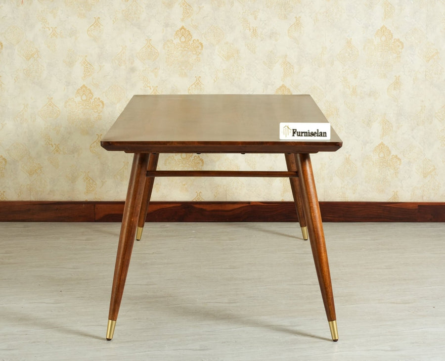 Boston Solid Wood Dining Table Six Seater-150cm Furniselan Teak Finish