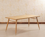 Boston Solid Wood Dining Table Six Seater-150cm Furniselan Natural Finish