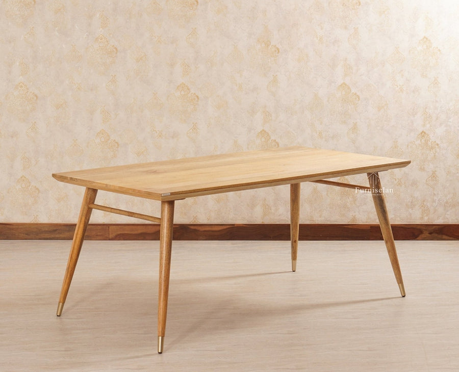 Boston Solid Wood Dining Table Six Seater-150cm Furniselan Natural Finish