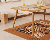 Boston Solid Wood Dining Table Six Seater - Dining Set - Furniselan Natural-Finish
