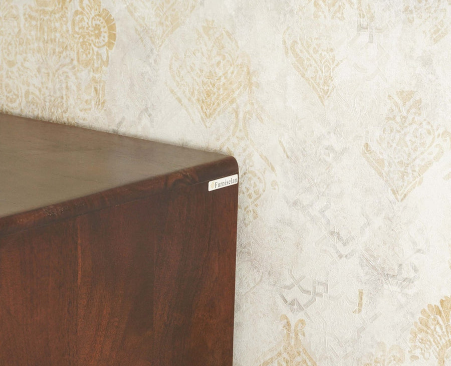 Boston Solid Wood Four Door Bookshelf - Bookshelf - Furniselan Grey-Finish