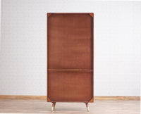 Boston Solid Wood Four Door Crockery Unit Kitchen Cabinet Furniselan Brown-Finish