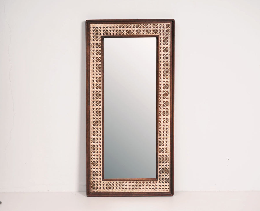Boston Solid Wood Frame with Mirror Furniselan Grey-Finish