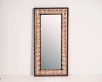 Boston Solid Wood Frame with Mirror Furniselan Grey-Finish