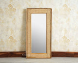 Boston Solid Wood Frame with Mirror Furniselan Natural Finish