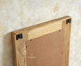 Boston Solid Wood Frame with Mirror Furniselan Natural Finish
